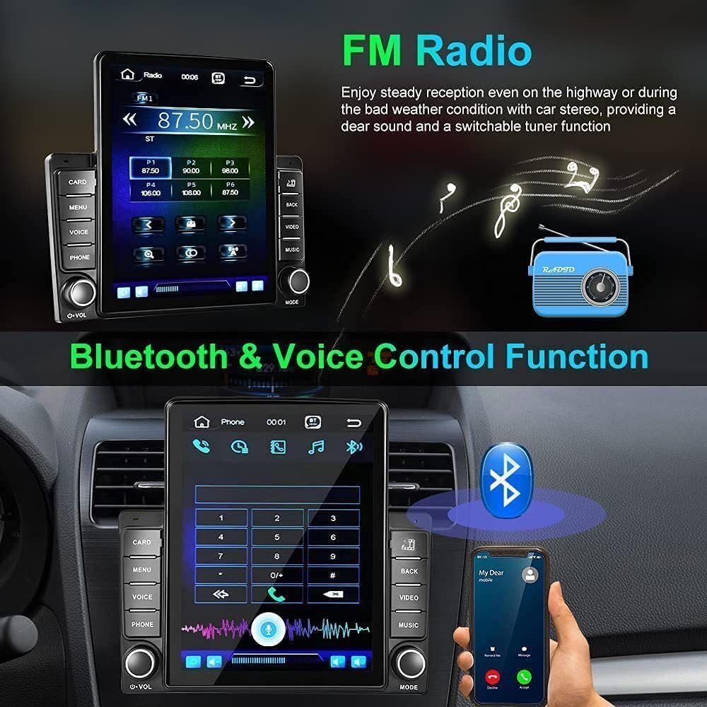 EWLSAC Android 12 Car Stereo Radio GPS Navigation 9.7 Inch Compatible for 2009-2014 Ford F150, Built-in Carplay+Android Auto/2+32G, Bluetooth, WiFi, Backup Camera, Mirror Link