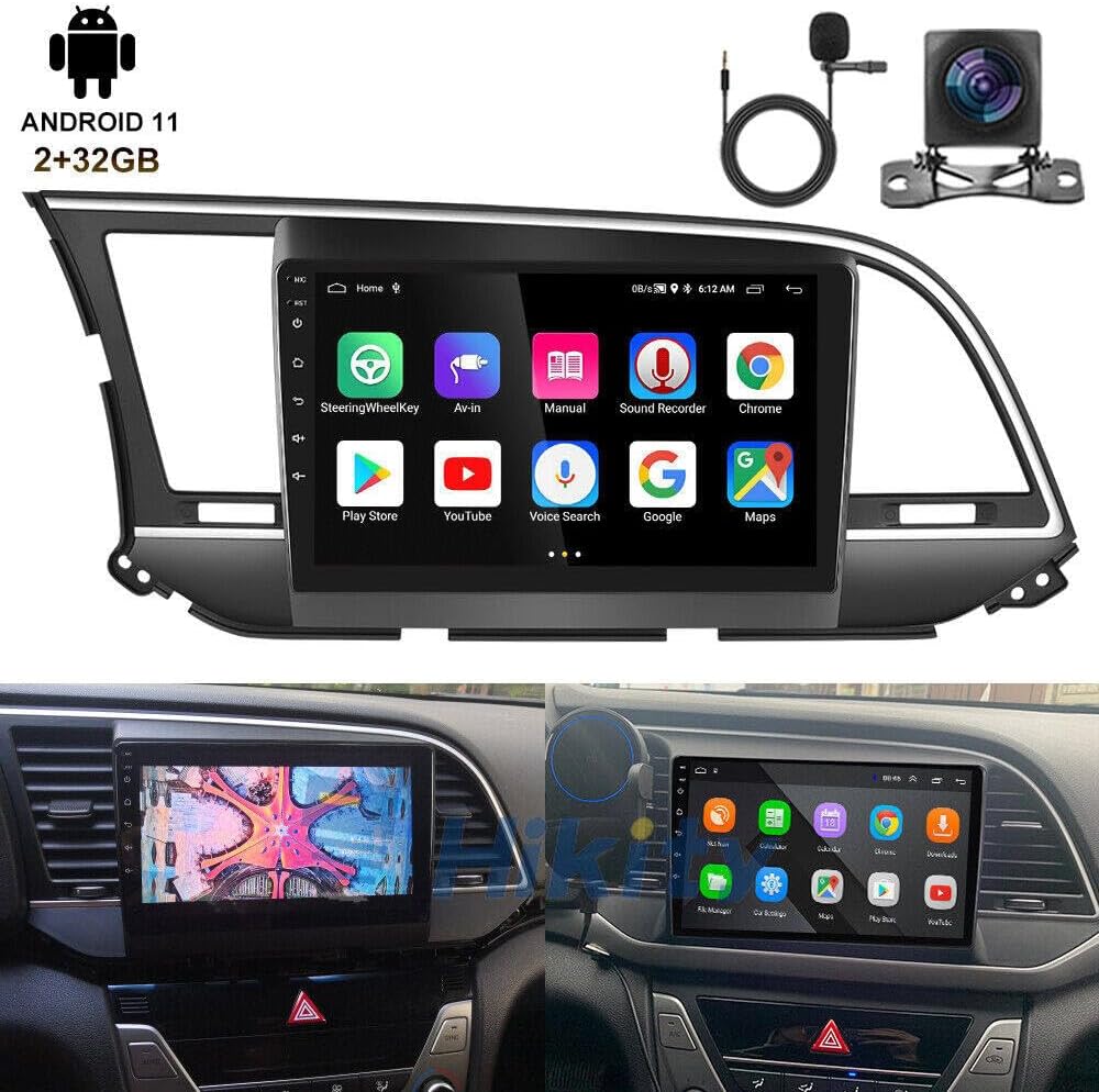 Car Stereo Apple Carplay Radio GPS Navi Android 11 for Hyundai Elantra 2016-2018