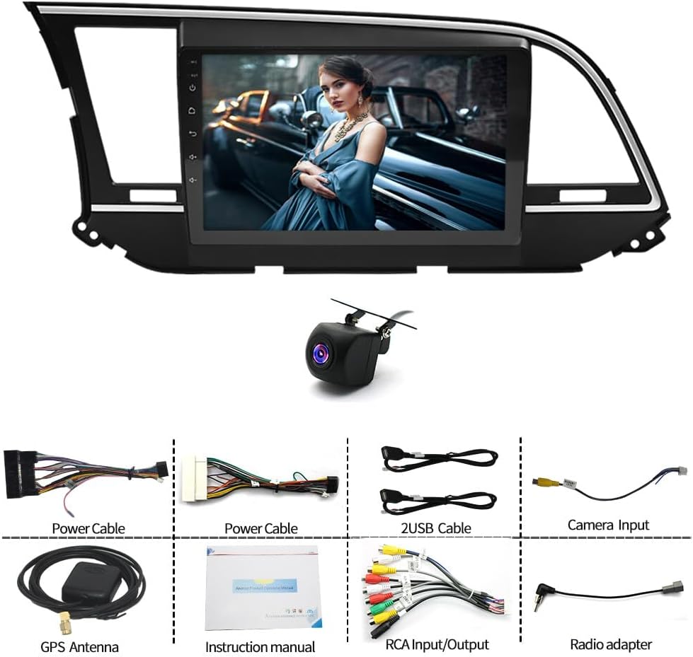 Car Stereo Apple Carplay Radio GPS Navi Android 11 for Hyundai Elantra 2016-2018