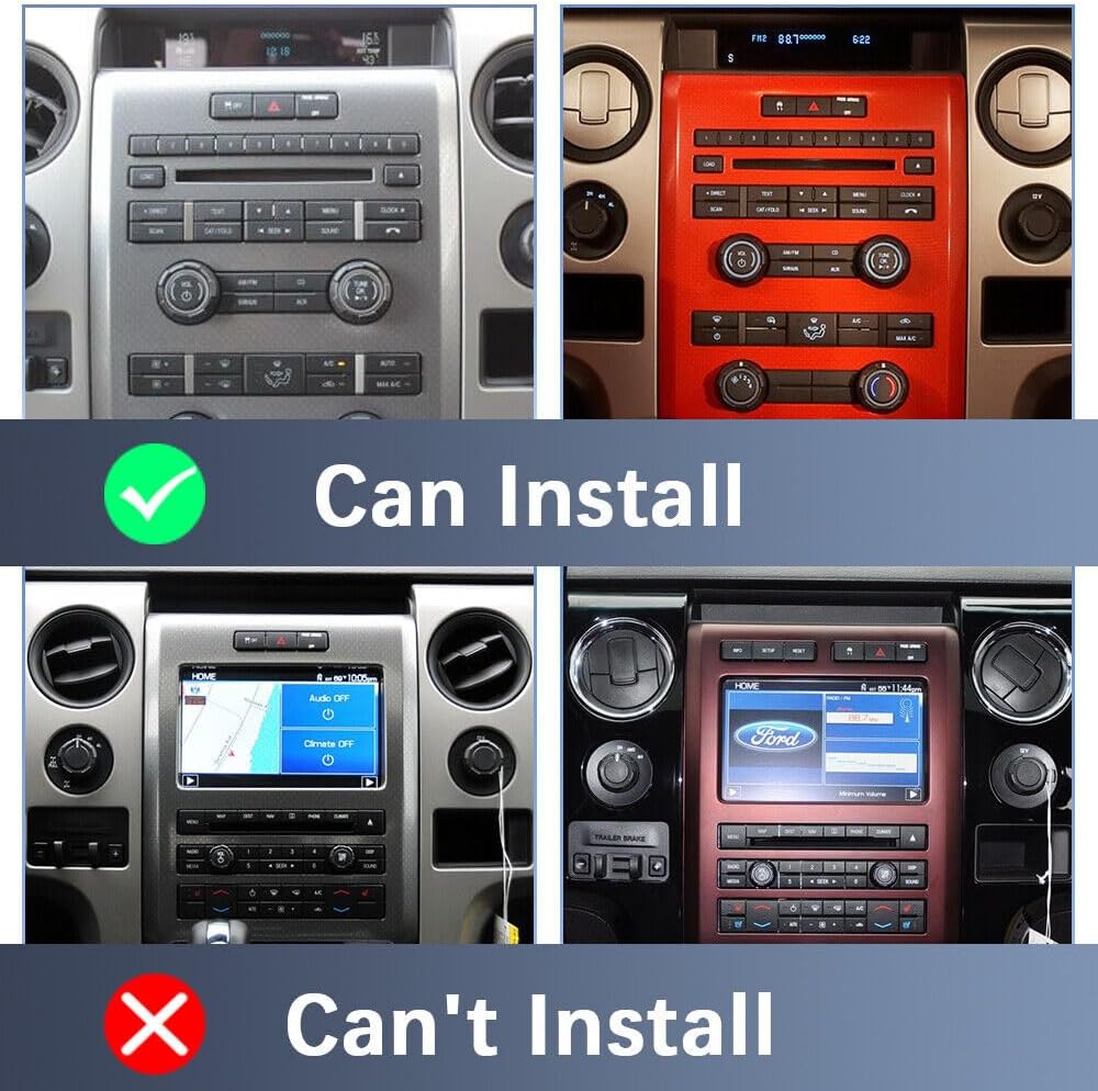 EWLSAC Android 12 Car Stereo Radio GPS Navigation 9.7 Inch Compatible for 2009-2014 Ford F150, Built-in Carplay+Android Auto/2+32G, Bluetooth, WiFi, Backup Camera, Mirror Link