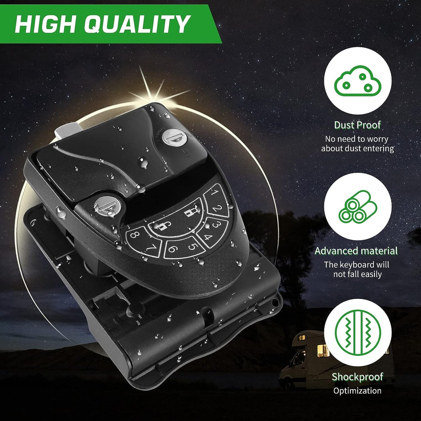 CARPARTSX RV Keyless Entry Door Lock