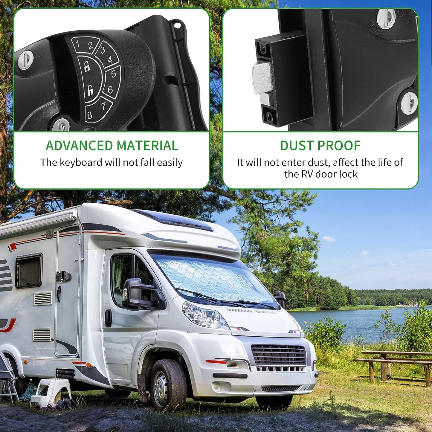 CARPARTSX RV Keyless Entry Door Lock
