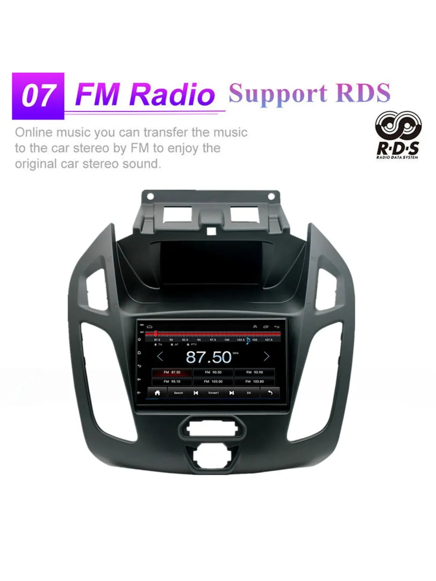 7'' Android 13 Support Carplay Car Stereo Radio For Ford Transit Connect 2014-18