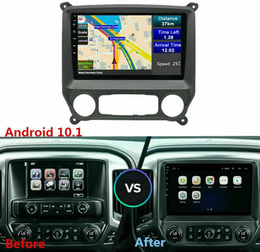 Car Radio Navigation MP5 Android 11 for 2014-2018 Chevy Silverado GMC Sierra